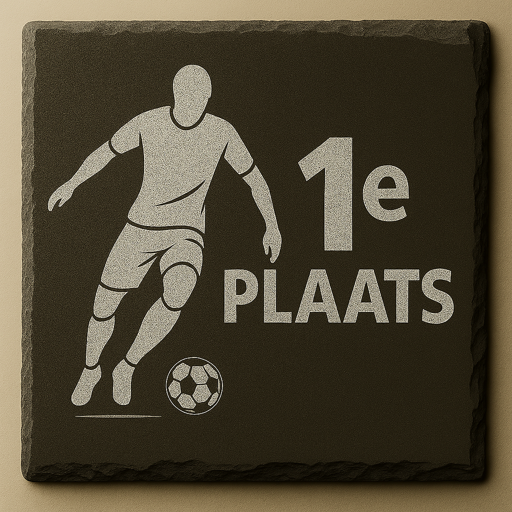 Sportprijs Leisteen tegel 10 × 10 cm